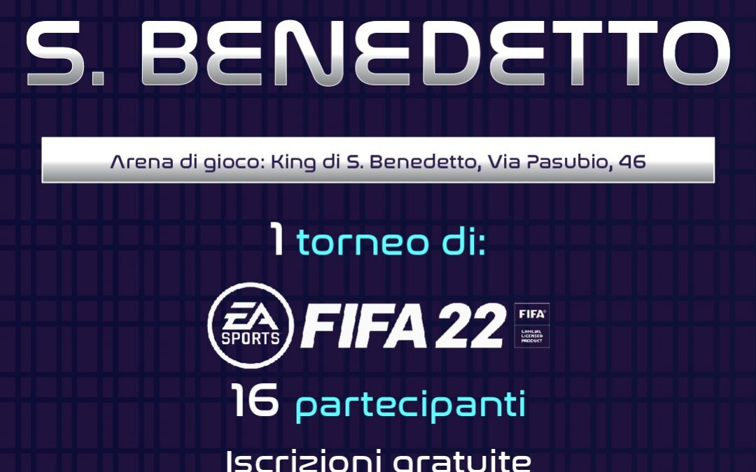 e-sports:  TORNEO FIFA22 insieme a King sport