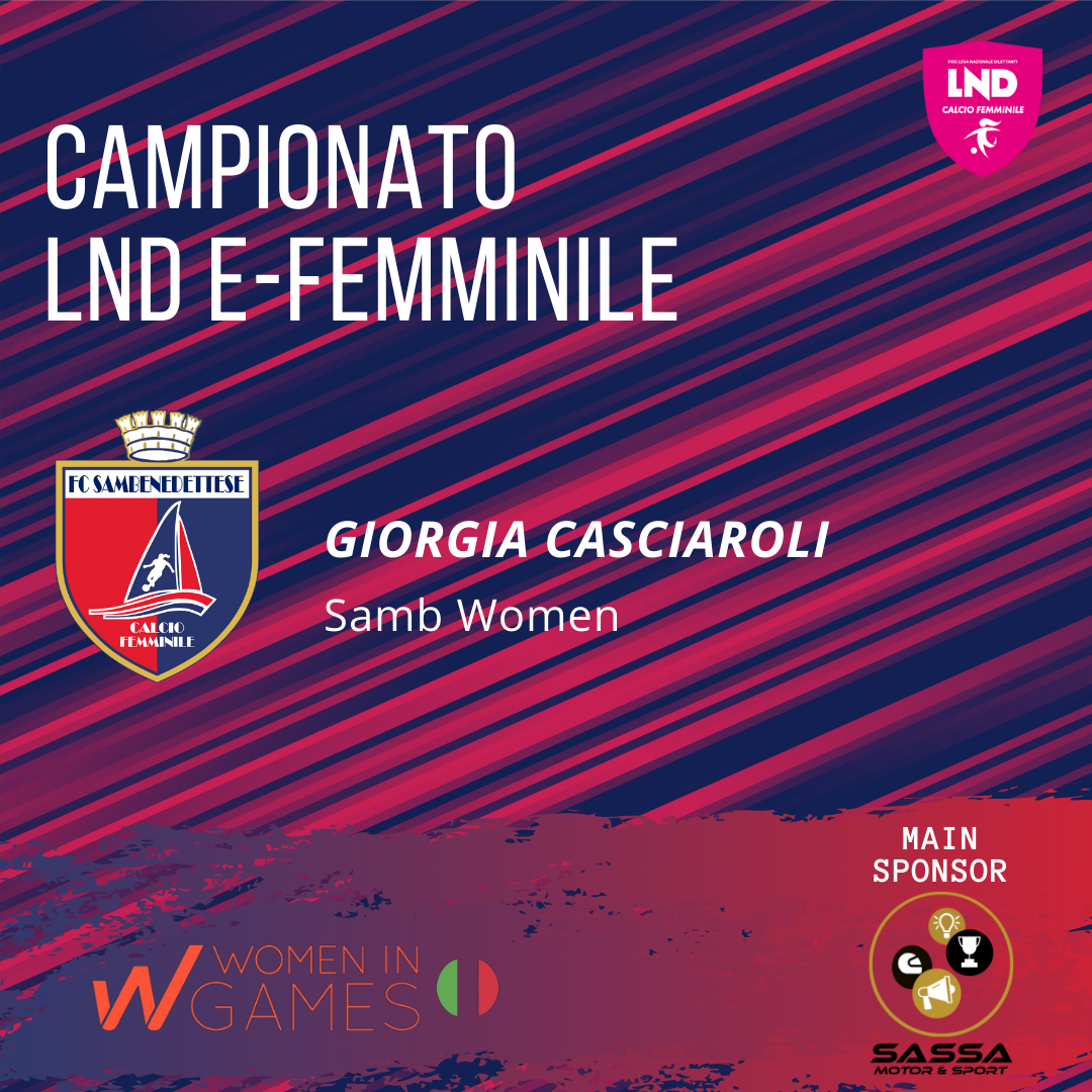 eFemminile esports: Sambenedettese women Sassa Motor&sport